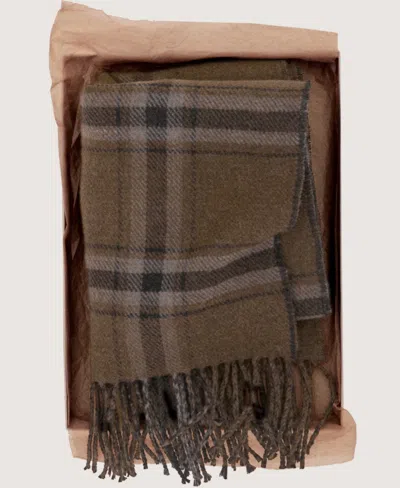 Mango Check Fringe Scarf In Multi