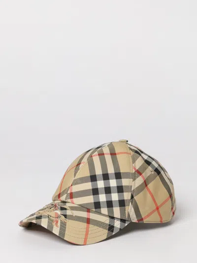 Burberry Plaid Hat In Brown