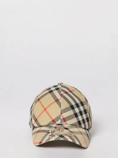 Burberry Plaid Hat In Brown