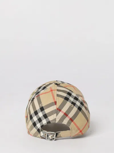 Burberry Plaid Hat In Brown