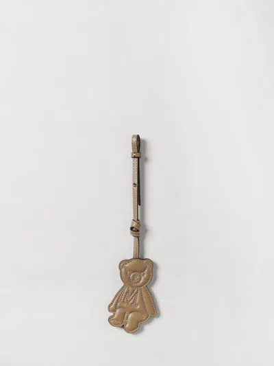 Max Mara Leather Bag Charm In Brown