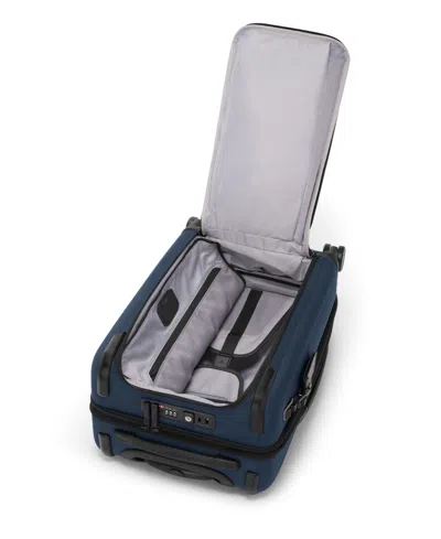 Tumi Navy Alpha Dual Access Expandable Cabin Suitcase 55cm In Blue