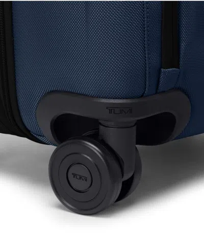 Tumi Navy Alpha Dual Access Expandable Cabin Suitcase 55cm In Blue
