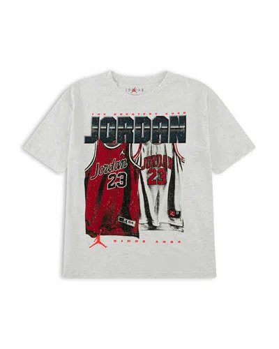 Jordan Boys' Home And Away Tee - Big Kid In Gray