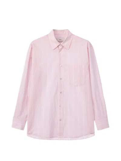 Dunst Stripe-pattern Shirt In Pink