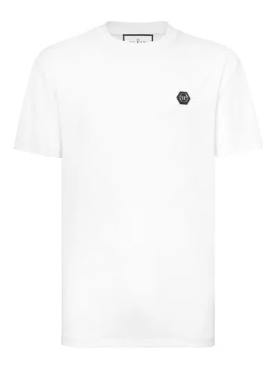 Philipp Plein Lightweight Short Sleeve Crew Neck T-shirt In White