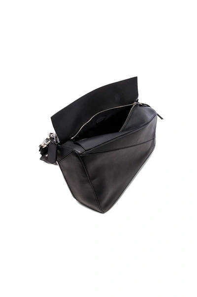 Shop Loewe Xl Puzzle Bag In Black