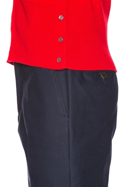 Shop Thom Browne Classic Cashmere Cardigan In Red