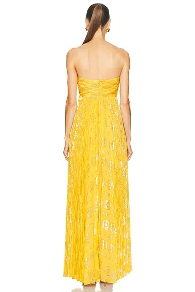 Alexis Soleil Dress Marigold In Yellow