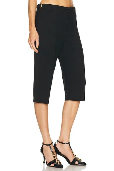 Chloé Tailored Wool Crepe Capri Pants In Black
