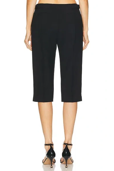 Chloé Tailored Wool Crepe Capri Pants In Black