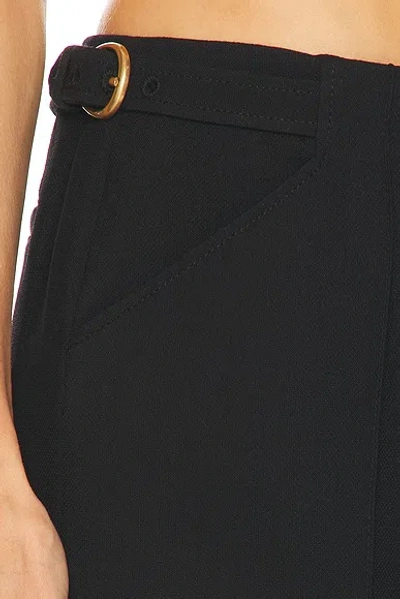 Chloé Tailored Wool Crepe Capri Pants In Black