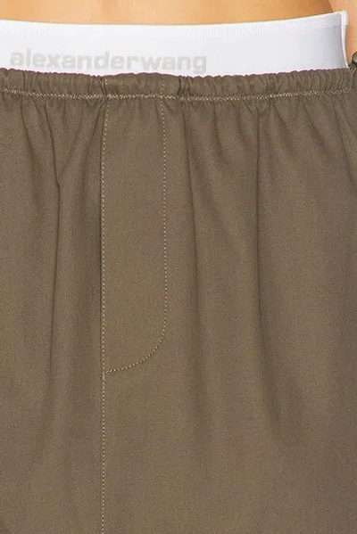 Alexander Wang Women Mid-rise Mini Logo Elastic Skirt In Multi