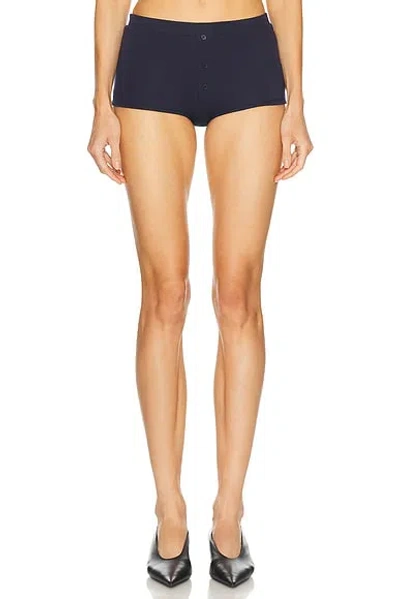 Entire Studios Button Shorts In Blue