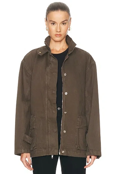 Grlfrnd Logan Jacket In Brown