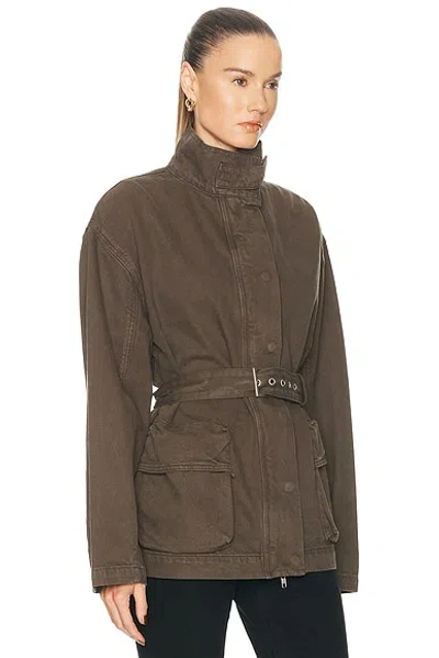 Grlfrnd Logan Jacket In Brown
