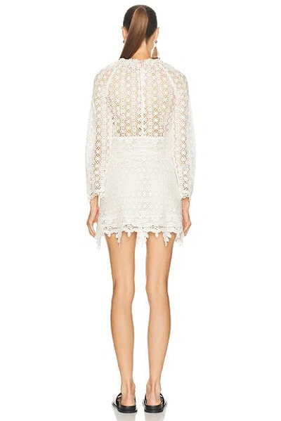Isabel Marant Hizene Cotton-guipure Lace Mini Dress In Neutral