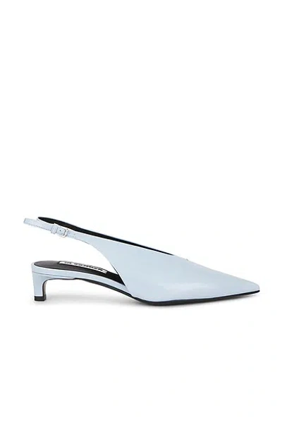 Jil Sander Lightweight Slingback Pumps With Adjustable Strap In Blue