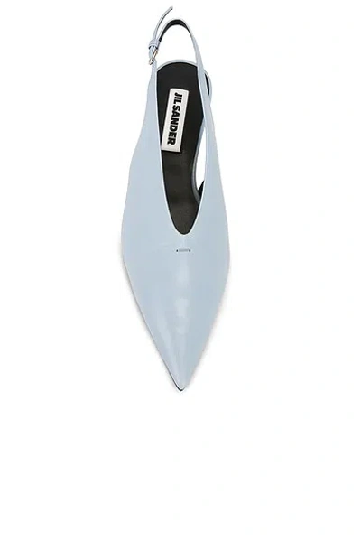 Jil Sander Lightweight Slingback Pumps With Adjustable Strap In Blue