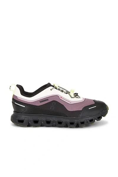 On Cloud 6 Geo Waterproof Rubber-trimmed Mesh Sneakers In Black