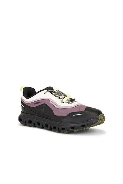 On Cloud 6 Geo Waterproof Rubber-trimmed Mesh Sneakers In Black