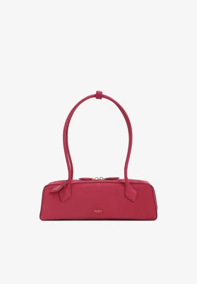 Alaïa Teckel Medium Rectangular Shoulder Top Handle Bag In Pink