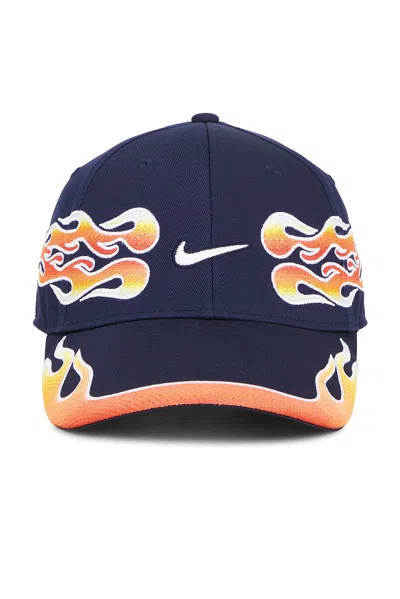 Nike Structured Og Flame Cap In Blue
