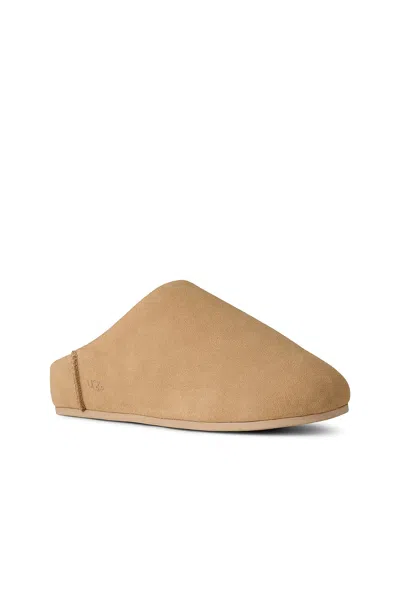 Ugg Chestnut Brown Suede Leather Elea Slip-on Slippers