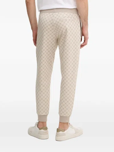 Joop Patterned Drawstring Track Pants In Neutral