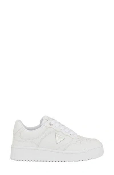 Guess Miram Platform Sneaker In White