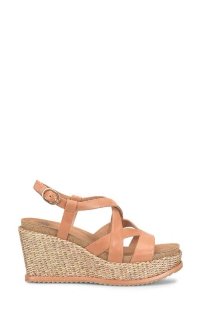 Söfft Devyn Slingback Espadrille Platform Wedge Sandal In Brown