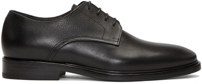 Lanvin Grained-leather Derby Shoes In Black