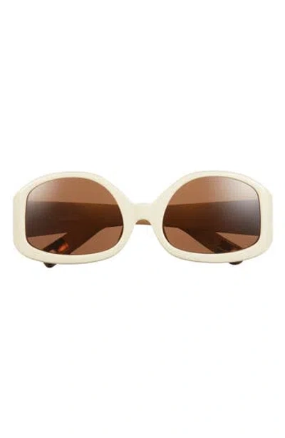 Jacquemus Colapso 50mm Rectangular Sunglasses In Neutral