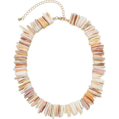 Adornia Shell Pieces Adjustable Necklace In Gold