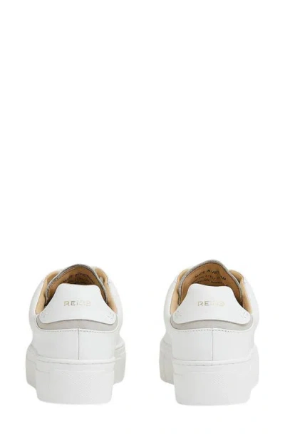 Reiss Francesca Platform Sneaker In White