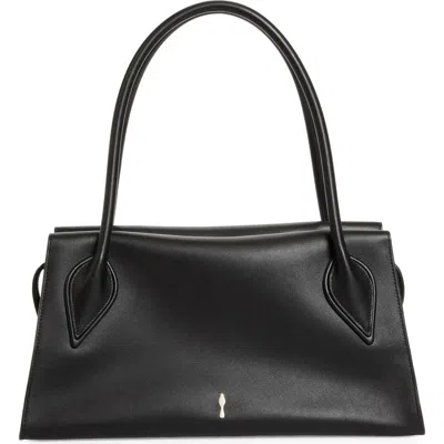 Christian Louboutin Venus Medium Shoulder Bag Structured Top Handles In Black