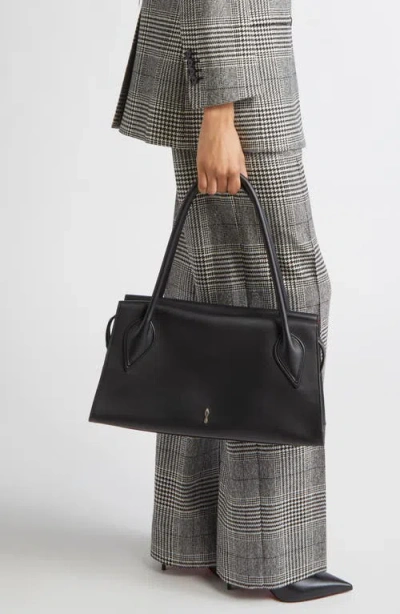 Christian Louboutin Venus Medium Shoulder Bag Structured Top Handles In Black