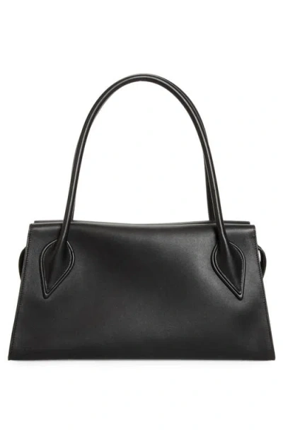 Christian Louboutin Venus Medium Shoulder Bag Structured Top Handles In Black