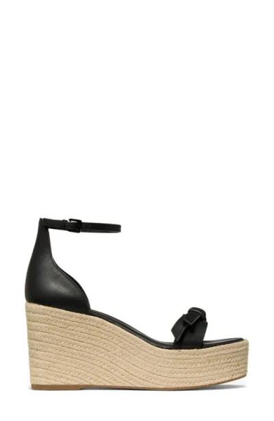 Kate Spade New York Loop Espadrille Ankle Strap Platform Wedge Sandal In Black