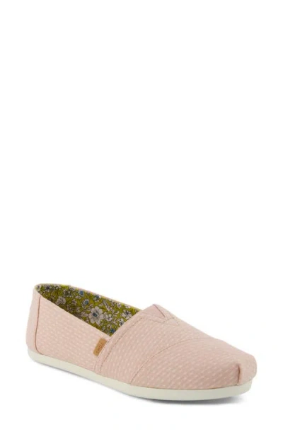Toms Women's Alpargata Classic Bloom Chambray Dot In Pink