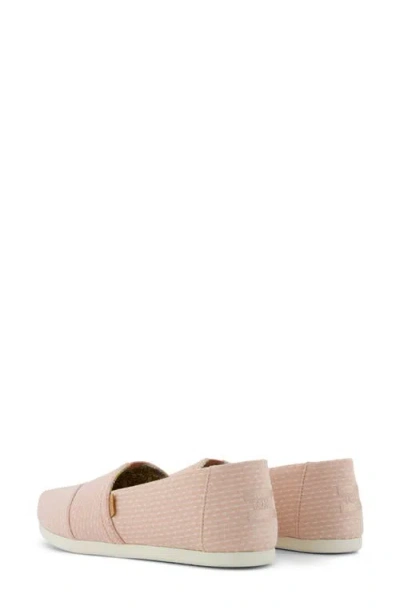 Toms Women's Alpargata Classic Bloom Chambray Dot In Pink