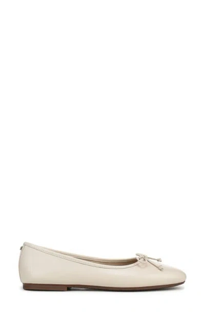 Sam Edelman Marisol Ballet Flat In Ivory Leather In White