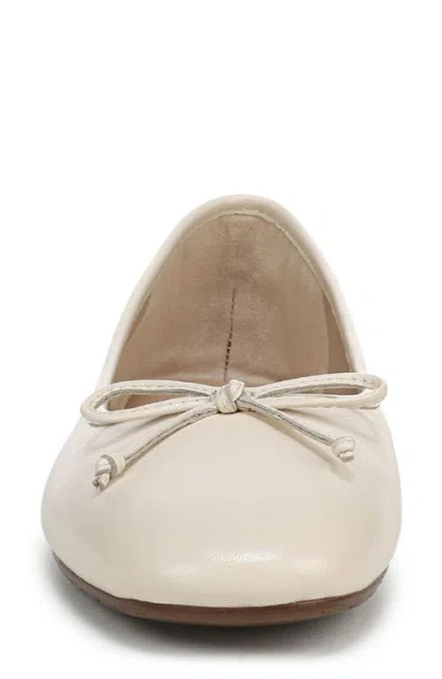 Sam Edelman Marisol Ballet Flat In Ivory Leather In White
