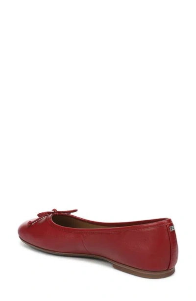 Sam Edelman Alie Bow-detail Leather Ballet Flats In Animal Print