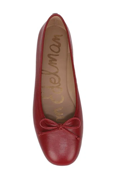 Sam Edelman Alie Bow-detail Leather Ballet Flats In Animal Print