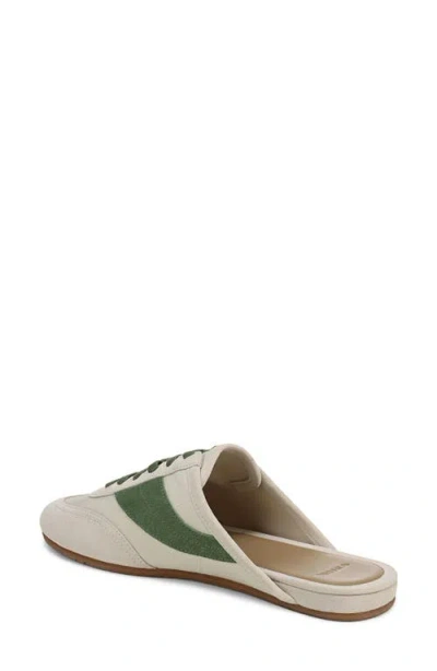 Vince Solstice Suede Sneaker Mules In White