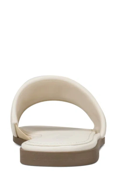 Dkny Logo-embroidered Woven Sandals In White