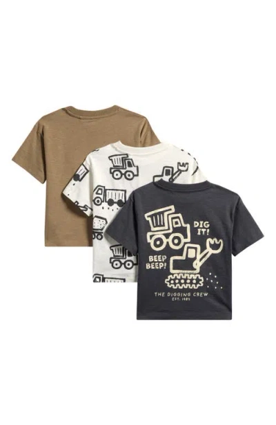 Next Kids' Assorted 3-pack Cotton T-shirts In Multi