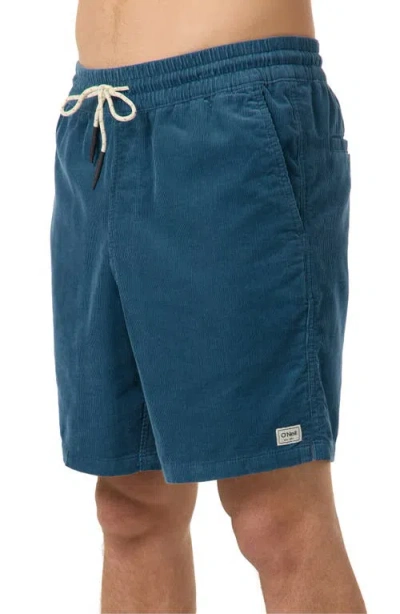 O'neill Og Corduroy Drawstring Shorts In Blue