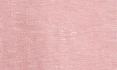 Johnnie-o Mccarthy Solid Linen Blend Button-up Shirt In Pink